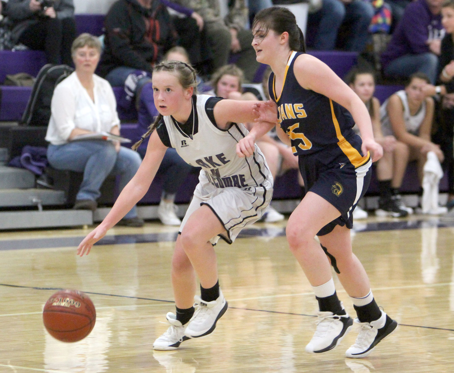 New Auburn at Lake Holcombe girls basketball 12-13-19